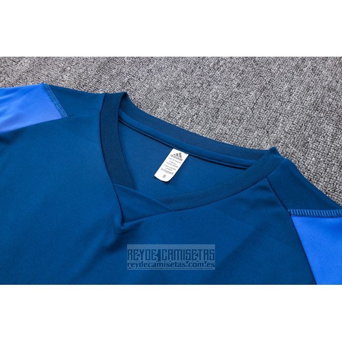 Chandal del Manchester United Manga Corta 2023-2024 Azul - Pantalon Corto